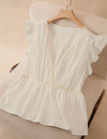 Bluza SHEIN CURVE, alb