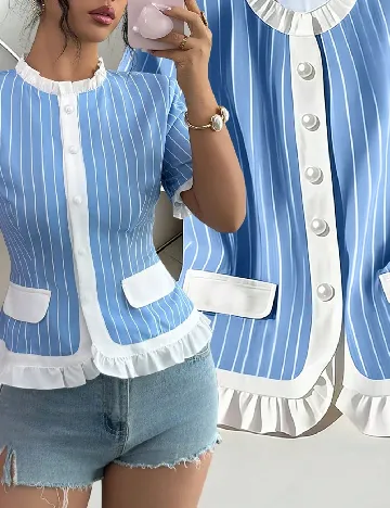 Bluza SHEIN, albastru