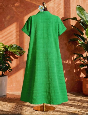 Rochie lunga SHEIN CURVE, verde