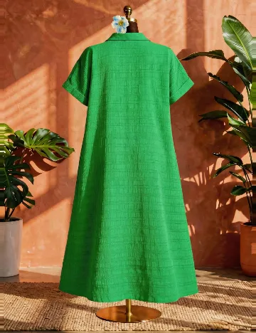 Rochie lunga SHEIN CURVE, verde