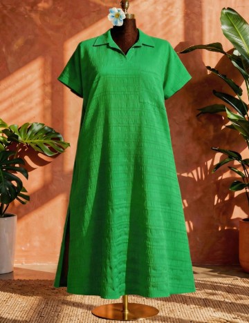 Rochie lunga SHEIN CURVE, verde