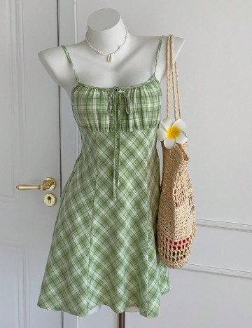 Rochie scurta SHEIN, verde