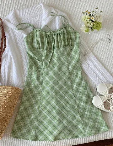 Rochie scurta SHEIN, verde