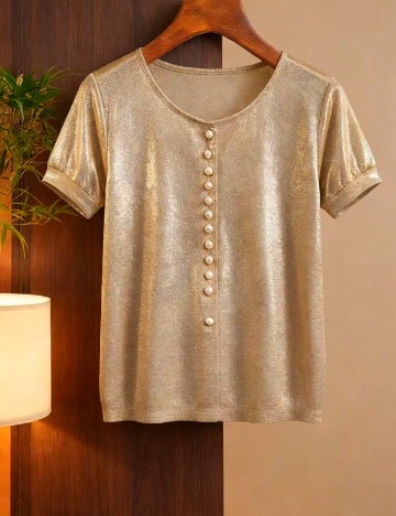 Tricou SHEIN, auriu