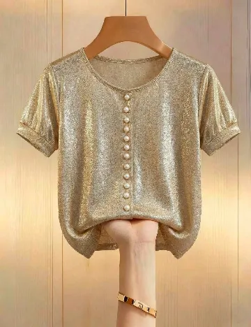 Tricou SHEIN, auriu