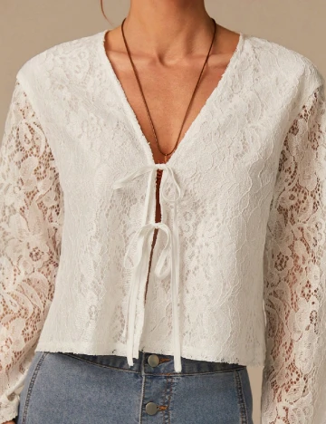 Bluza Cosmina, alb