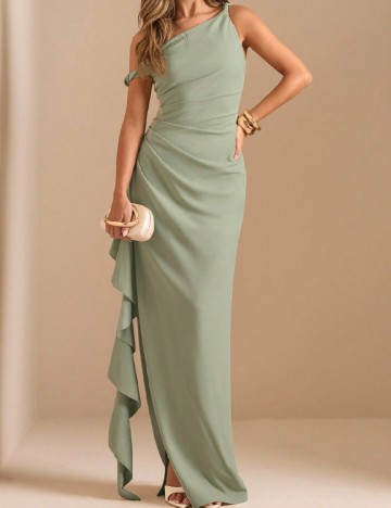 Rochie lunga SHEIN CURVE, verde