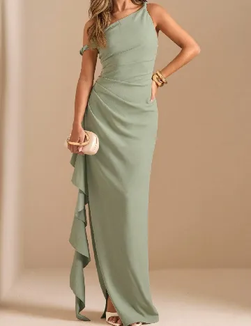 Rochie lunga SHEIN CURVE, verde
