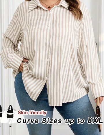 Camasa SHEIN CURVE, bej