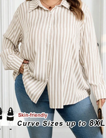 Camasa SHEIN CURVE, bej