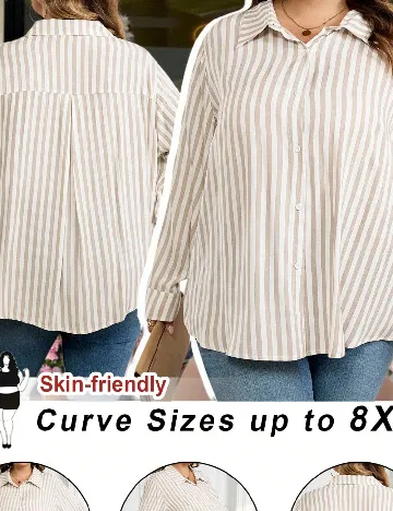 Camasa SHEIN CURVE, bej