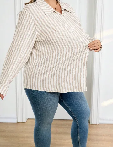 Camasa SHEIN CURVE, bej