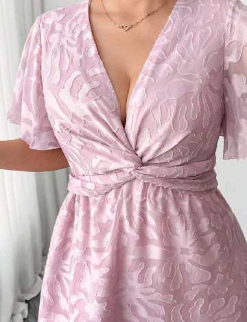 Rochie medie SHEIN CURVE, roz
