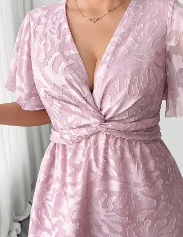 Rochie medie SHEIN CURVE, roz