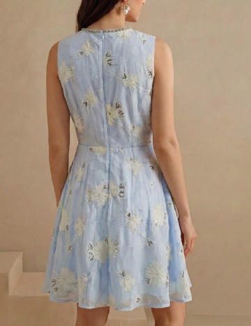 Rochie scurta Anewsta, bleu