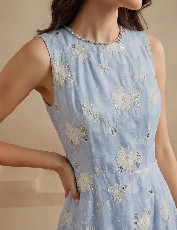 Rochie scurta Anewsta, bleu