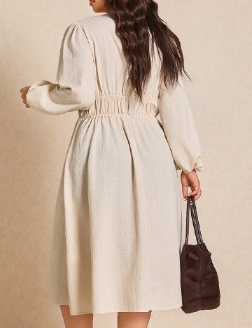 Rochie medie SHEIN CURVE, crem