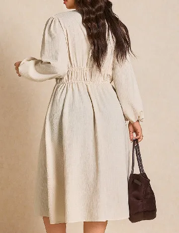 Rochie medie SHEIN CURVE, crem