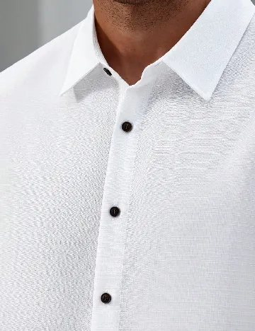 Compleu SHEIN Plus Size Men, alb/crem