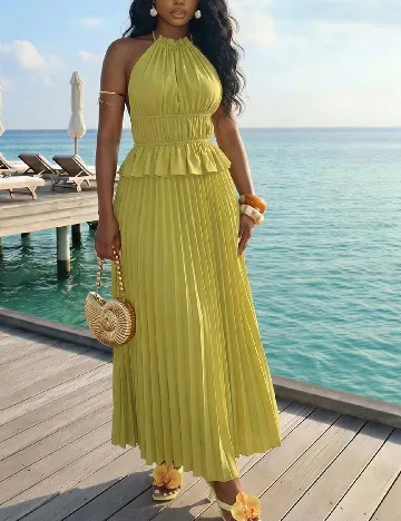 Rochie lunga SHEIN, verde