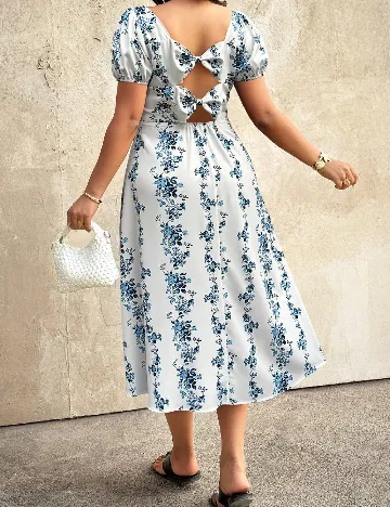 Rochie medie SHEIN CURVE, alb