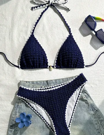 Costum de baie SHEIN, bleumarin