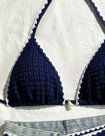 Costum de baie SHEIN, bleumarin