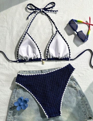 Costum de baie SHEIN, bleumarin