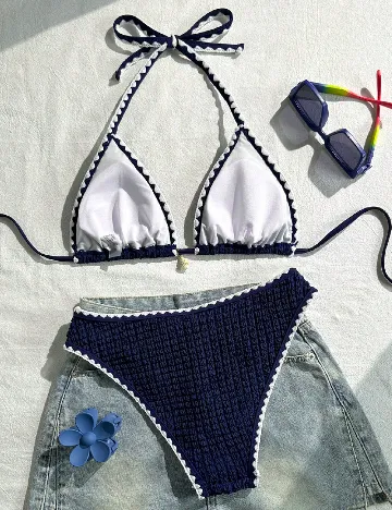 Costum de baie SHEIN, bleumarin