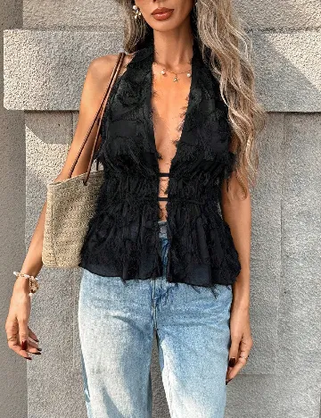 Top SHEIN, negru