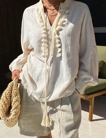 Bluza SHEIN, ecru
