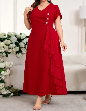 Rochie lunga SHEIN CURVE, rosu