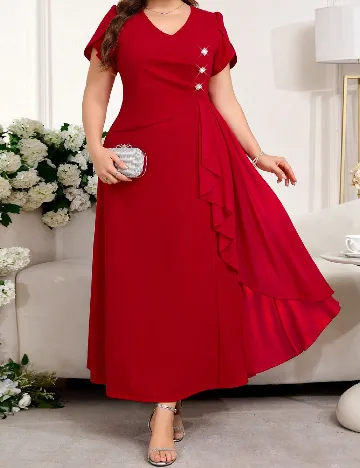 Rochie lunga SHEIN CURVE, rosu