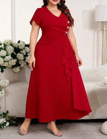 Rochie lunga SHEIN CURVE, rosu