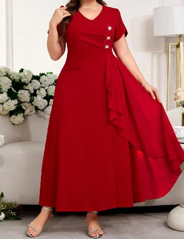 Rochie lunga SHEIN CURVE, rosu