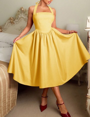 Rochie medie SHEIN, galben