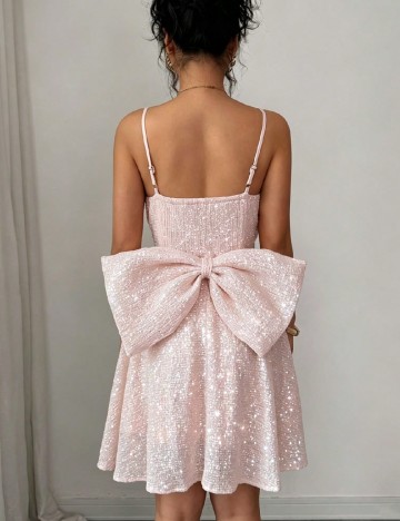 Rochie scurta SHEIN, roz