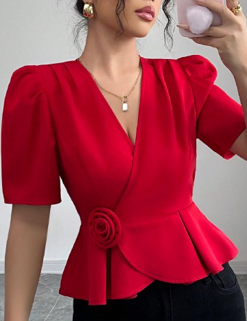 Bluza SHEIN, rosu