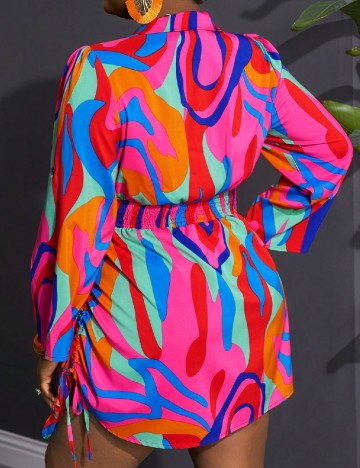 Rochie scurta SHEIN CURVE, mix culori