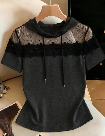 Tricou SHEIN CURVE, gri