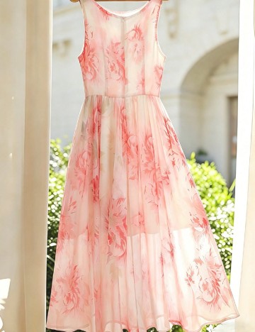 Rochie lunga SHEIN, floral print