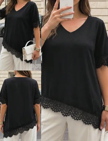 Tricou SHEIN CURVE, negru