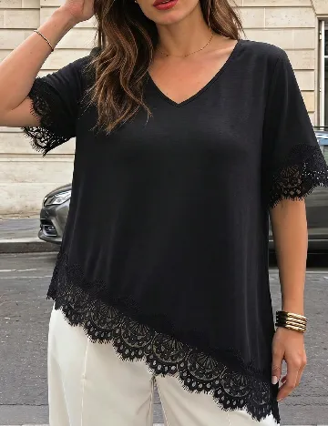Tricou SHEIN CURVE, negru