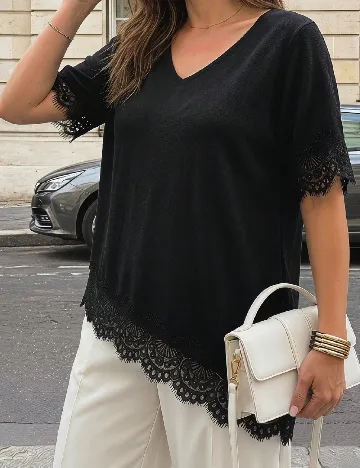 Tricou SHEIN CURVE, negru