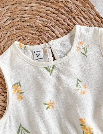 Compleu Shein Kids, ecru/galben