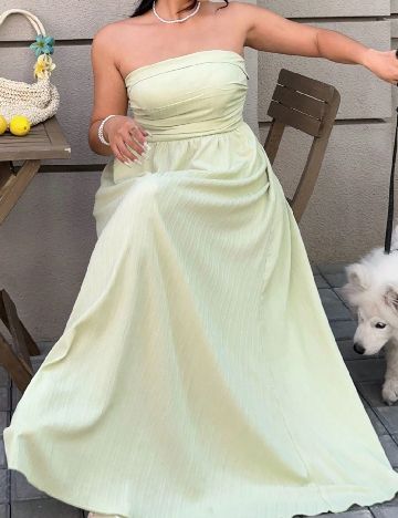 Rochie lunga SHEIN CURVE, verde