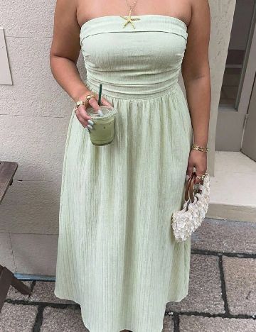 Rochie lunga SHEIN CURVE, verde