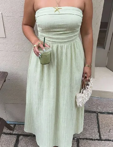 Rochie lunga SHEIN CURVE, verde