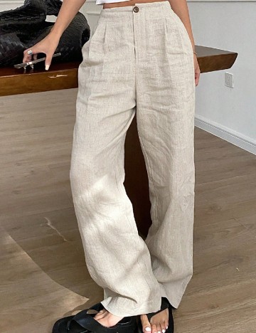 Pantaloni SHEIN, crem