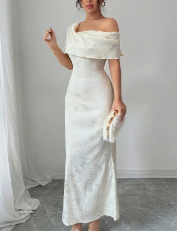 Rochie lunga SHEIN, ecru